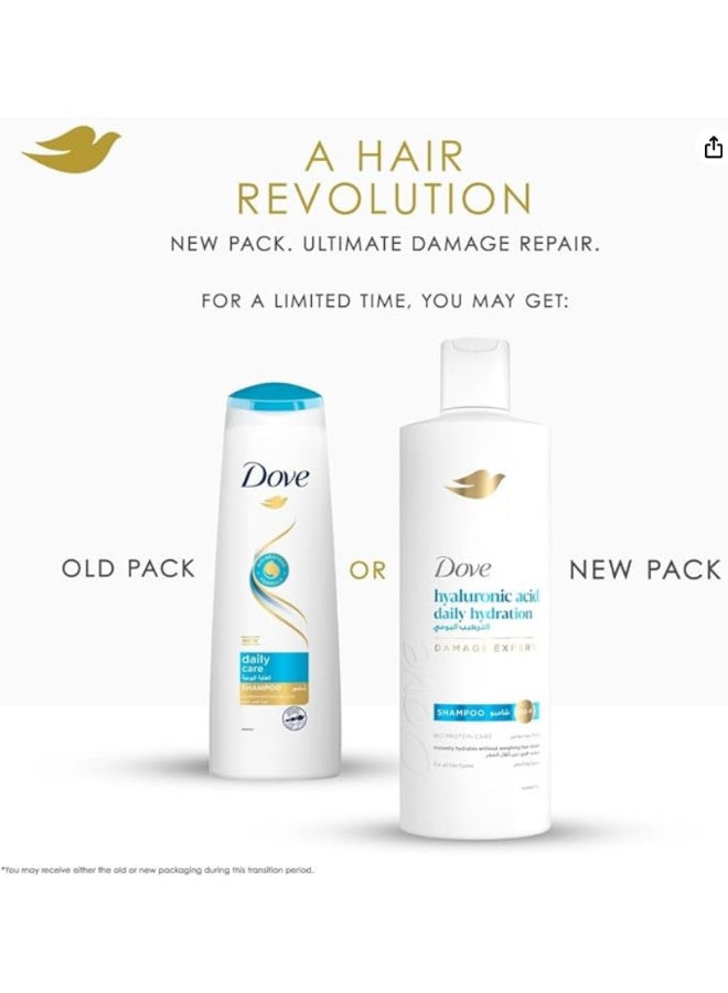 DOVE Shampoo, daily hydration, instantly hydrates without weighing hair down, 400ml - Image 4